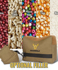 Range Ready Front And Rear Shooting Rest Bags Set Unfilled with filler options like bean, cat litter, plastic bead, corn, rice