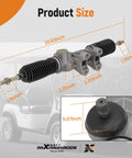 Heavy Duty Golf Cart Steering Rack And Pinion Gear Box JW1F340000 For Yamaha G29 Gas And Electric 2007 2016 size details