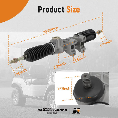 Heavy Duty Golf Cart Steering Rack And Pinion Gear Box JW1F340000 For Yamaha G29 Gas And Electric 2007 2016 size details