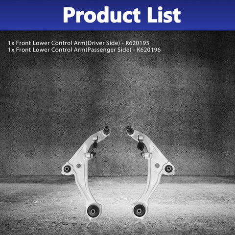 Front Lower Control Arm With Ball Joint Assembly Replacement For 2007-2012 Nissan Altima And 2013 Altima Coupe Models shown