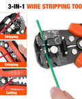 All In One Wire Stripper Tool Kit With 266 Pieces Self Adjusting 8 Inch Automatic Wire Stripping Tool For AWG 10-24