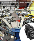 Machinery featuring Six Pack M6 Star Knobs With 38mm Plastic Head And Brass Insert 6 Point Star Grip Non Through Hole Screw In Threaded Hand Knobs