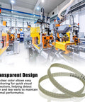 Built Damn Tough 1.5M 70 Tooth Steel Reinforced Mini Lathe Drive Belt Runs Sweet With A Slick Grip Easy Setup For C2 C3 And CJ0618 Machines in factory setting.