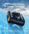 Robotic Pool Cleaner With 210 Minute Runtime Smart 3D Navigation Inverter Energy Saving Tech Cleans Floor Walls And Waterline