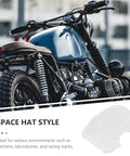 50 Pack White Disposable Nonwoven Space Hood Caps For Snagging Hair Tight And Keeping Kitchens Spotless Straight Up Durable Gear on a motorcycle background.