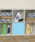 Six Cube Storage Organizer Bookshelf Dope Cube Shelves Set For Home Office Or Bedroom Versatile Stackable Unit In Use