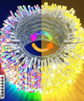Mega 328Ft Outdoor LED Christmas String Lights With 720 LEDs Dual Color Warm White To Multicolor, Clear Wire, 11 Modes