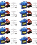 Set of 10 blue 9G Micro Servo Motor SG90 Metal Gear for Arduino and DIY Projects, with accessories visible