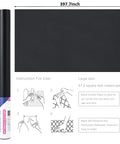 Matte Black Peel And Stick Wallpaper Roll That Gives Cabinets And Countertops A Fresh Waterproof Finish This Removable Self Adhesive Contact Paper Is Simple To Apply And Covers A Ton With Its Long Roll Made From Quality Pvc, dimensions shown.