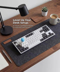 Turn Your Keyboard Into An Arcade Stick With A Four Key Linkage Mod For Fighting Games 3D Printed WASD To Joystick Keycap Kit Tool Free Install DIY Mini Controller For Retro Gaming Emulators And Arcade Style Play, white keyboard