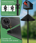 19 Inch Metal Squirrel Baffle For Bird Feeder Poles And Shepherds Hook Heavy Duty Outdoor Guard Chew Proof And Rust Resistant