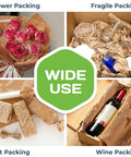 HexaFil Honeycomb Packing Paper Eco Friendly Dispenser Box Cushioning Material For Shipping And Moving Sustainably Made Alternative To Bubble Wrap Pro Grade Easy To Use White Paper 12 Inches By 1700 Feet PEFC Certified And Recyclable used for packing flowers, gifts, fragile items, and wine bottles