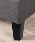 4 Pack 10cm Wooden Furniture Legs For Sofa Couch Coffee Table Dresser Desk Cabinet Bench Replacement Feet Easy Install Sturdy Support Reno Ready Upgrade Your Furniture With Classic Hardwood Finish on a grey sofa