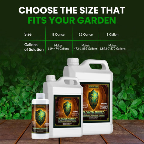 Flower Shield Plant Care Spray Do It All For Routine Foliar Application And Maintenance Naturally Derived Oil Based Formula For Indoor And Outdoor Plants 32 Ounce Great For Home Growers, 32 oz bottle