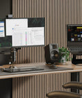 ORA4 Powered Bluetooth Desktop Speakers Pair Matte Black With Rich Stereo Sound On Modern Desk Setup