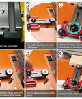 Instructions for using Featherboard For Table Saws And Jigs With Narrow Rip Guide Anti Kickback Bearing Reversible For Left Or Right Use.