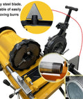 Built Tough Electric Pipe Threader Machine Half To Four Inch Range featuring durable alloy steel blade for clean threading.