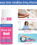 Ultra Fast Nail Glue For Nail Tips Acrylic Nails And Press On Nails With Built In Brush For Easy Application Fast Drying In Seconds Waterproof After Drying Long Lasting Bond That Stays 28 Days 8ml Twin Pack with lifestyle images showing use in various activities