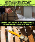 Premium Water Base Polyurethane Clear Coating In A Clean Matte Look For Indoor Wood Floors Counters And Concrete Offers Hella Tough Non Yellowing Protection being applied with a spray gun.