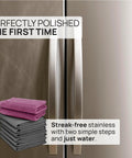 Stainless Steel Cleaning Cloths 8 Pack For Wiping Appliances And Surfaces With Just Water No Chemicals Safe For Food Prep