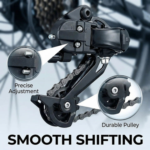 7/8 Speed Rear Derailleur Direct Mount For Mountain And Road Bikes Universal Replacement With slick adjustment features