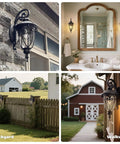 Big Ol 23 Inch Outdoor Porch Light With Antique Bronze Finish in various settings including porch, bathroom, backyard, and walkway.