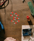 Huge 100 Pack Wire End Terminal Kit With Non Insulated Ferrule Connectors Made From Stainless Steel Plus Plastic To Stop Short Circuits And Boost Electrical Wiring Reliability For DIY Projects And Car Repairs, red ferrules on workbench