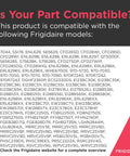Compatibility list for Motorized Air Damper Control For Refrigerators White Direct Fit Replacement Part 241518501