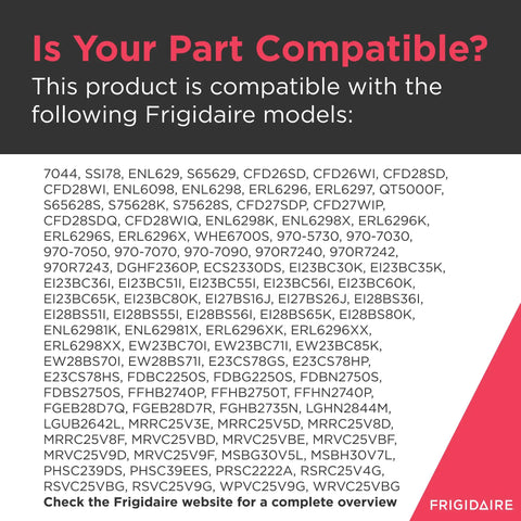 Compatibility list for Motorized Air Damper Control For Refrigerators White Direct Fit Replacement Part 241518501