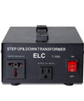 Front view of T Series 1000W Voltage Converter Transformer For Step Up And Down 110V To 220V And 220V To 110V Heavy Duty Power Converter