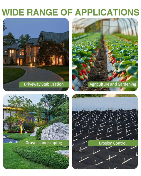 Heavy Duty Weed Barrier Landscape Fabric 6.5 Ft By 300 Ft Premium 3 Oz Geotextile Garden Fabric use examples.