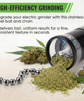 2 Pack Ball And Chain Replacement For Wakit Grinders And Mini Wakit, Durable Stainless Steel Bead Chain, herbs ground to fine texture