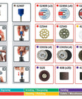 70-Piece Do-It-All Rotary Tool Accessory Set With Storage Kit Featuring EZ Lock And EZ Drum, displaying assorted tool parts