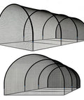 30-Foot Portable Baseball And Softball Batting Cage For Backyard Practice with collapsible netting and fiberglass poles