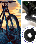 3 Pin KT V12L Electric Bicycle Pedal Assist Sensor Magnets For Left Crank Installation, close-up on bike crank and sensor