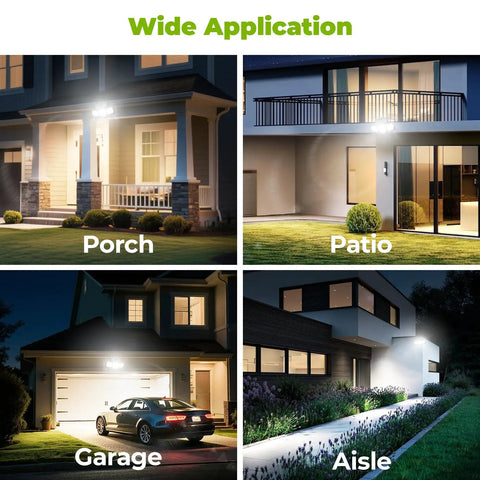 Solar Motion Sensor Outdoor Lights With Two Seventy Degree Coverage Hella Bright Cob Led Chip Three Smart Lighting Modes No Wire Hassle Solid Two Pack For Backyard Security And After Dark Chills