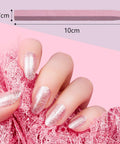 Hand holding pink pumice stone file, part of 40 Piece Stone Nail File Pumice Stick Set For Fingernails And Cuticles