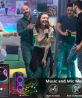 People enjoying party with Lit RGB Neon LED Rope Light Waterproof Strip With Bluetooth App And Remote Control, Music Sync