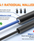 Close-up of 4:1 ratio heat shrink tubing showing adhesive lining, ideal for Top Shelf Heavy Duty Adhesive Lined Heat Shrink Tubing Kit.