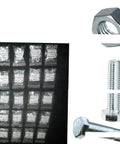 Coarse Thread Bolt Nut Washer Lock Washer Assortment Kit Grade 10.9 2510 with steel fasteners and organized storage display