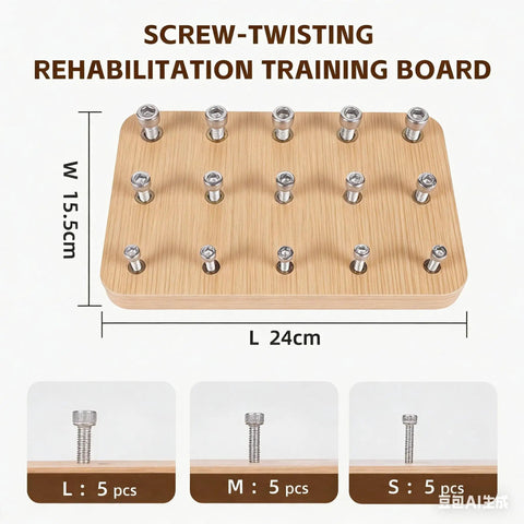 Premium Wooden Finger Pegboard For Adults Hand Therapy And Fine Motor Skill Rehab Top Notch Occupational Therapy Tool
