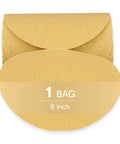 Stikit Paper Disc Roll 236U P80 C Weight 6 Inch Adhesive Backing shown in a single stack, ideal for sanding and finishing