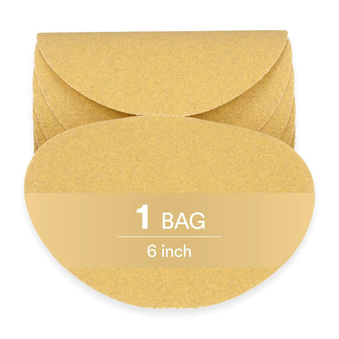 Stikit Paper Disc Roll 236U P80 C Weight 6 Inch Adhesive Backing shown in a single stack, ideal for sanding and finishing