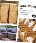 Image showing multiple uses of 12 Pack Garden Furniture Clips For Patio Sofas And Outdoor Sectionals Wicker Chair Fasteners.