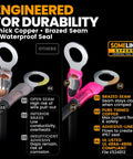 Comparison of marine wire connectors, showing features like braze seam, pure tinned copper, and adhesive-lined seal for durability.