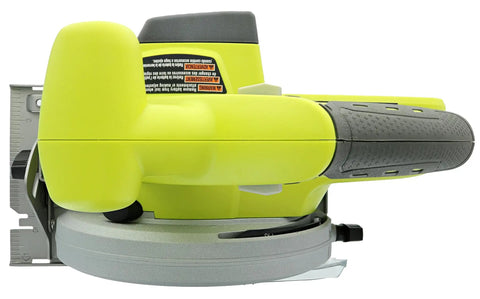 Eighteen Volt Cordless Circular Saw Featuring A Five Point Five Inch Carbide Blade For Grinding Long Rip Cuts Through Plywood And Dimensional Lumber Without Breaking A Sweat Today, side view