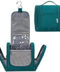 Large Hanging Toiletry Bag For Women And Men, Grab And Go Travel Makeup Organizer With Dry Wet Separation, 11 by 10.2 by 5 Inches, Teal