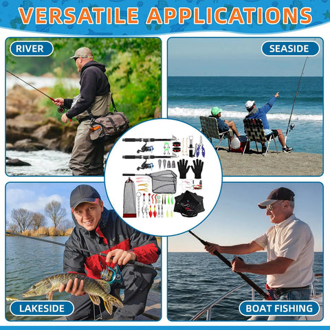boat fishing rod combo Dr.Fish Catfish and Reel 7ft Spinning Trolling Rod Heavy Duty Catfish Baitfeeder Reel Catfishing Gear Tackle Equipment : Sports & Outdoors This combo pairs with Ozark Trail Grit Stick Reels that feature 3 ball bearings Two Piece Telescopic Fishing Rod