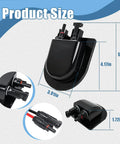 Product size diagram for 10 Foot Solar Cable Entry Gland With 10 AWG Extension Cable MC4 Connectors For RV Boat Camper And Van Installations Weatherproof Solar Junction Box With Tinned Copper Wire And High Conductivity For Efficient Power Transfer.