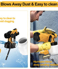 Heavy Duty Cordless Paint Sprayer With 40000 Rpm Motor And Four Copper Nozzles Slick Spray Gun designed for easy cleaning.